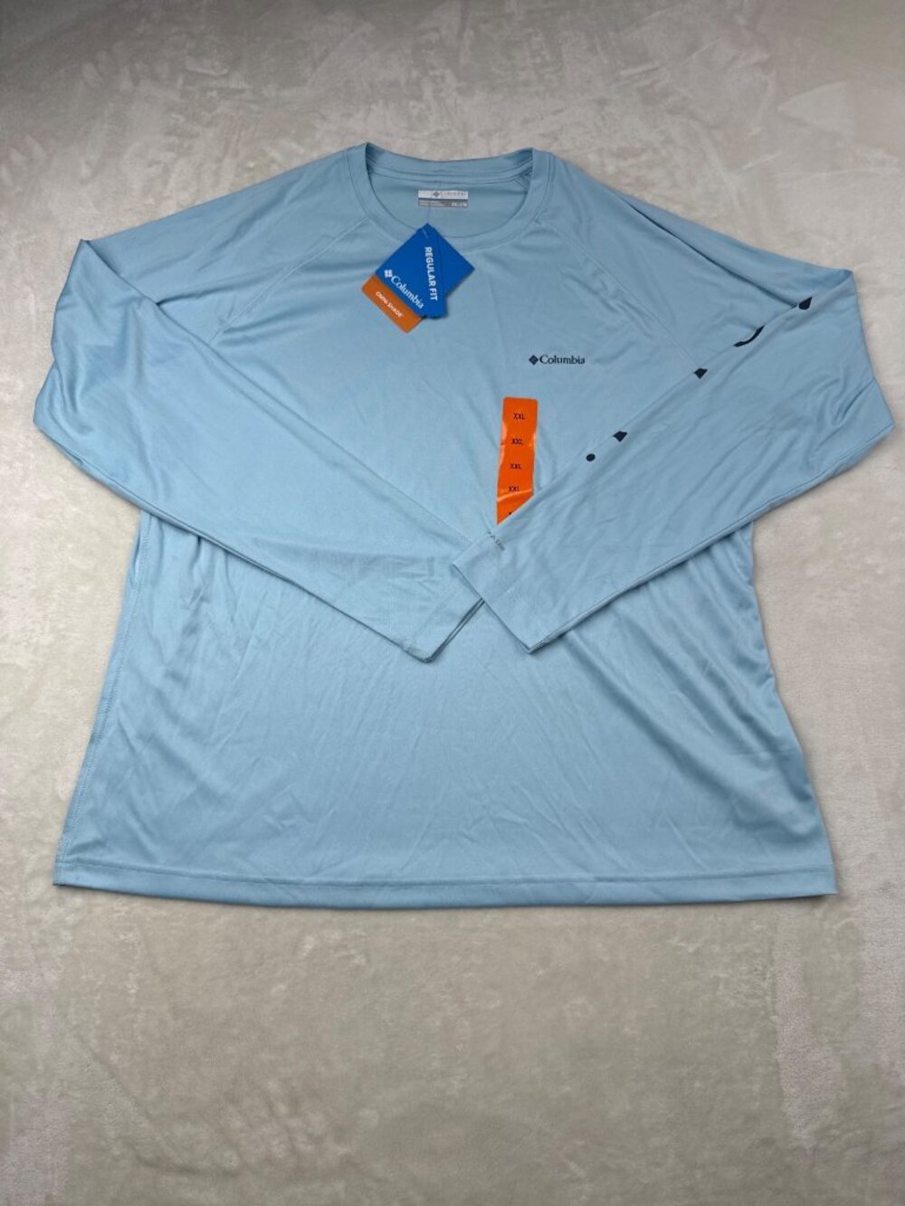 Columbia Womens Spring Blue Long Sleeve Shirt XXL Regular Fit